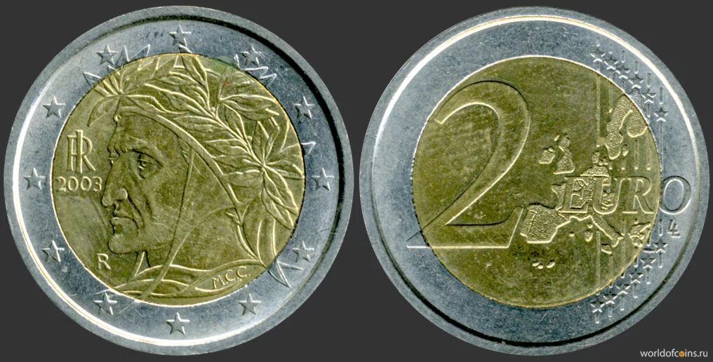2 рубля 1 евро. Монеты евро 2002 Данте. 2 Евро Аверс. 2 Евро копейка. 2 Евро 2002 года с Данте.