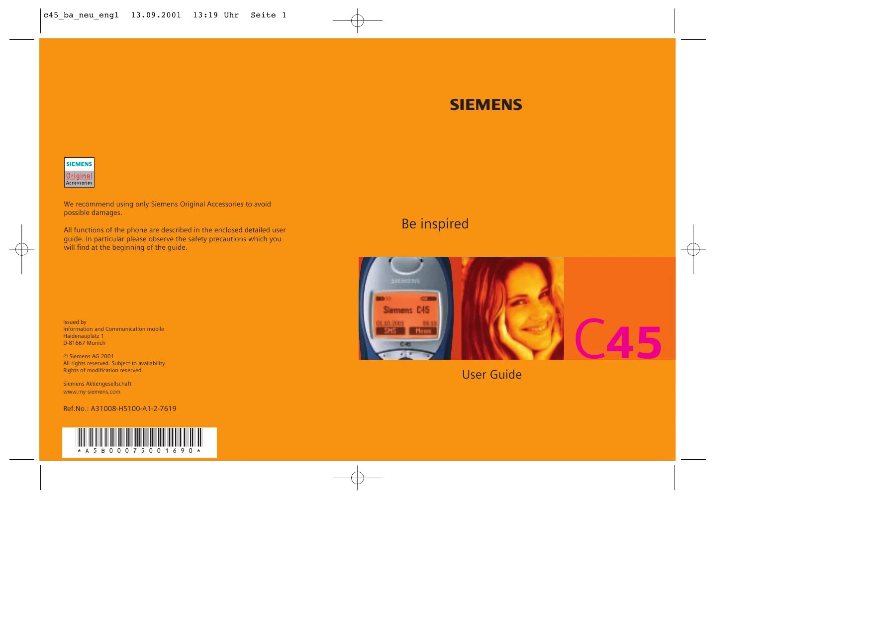 User 45. Siemens c45. Siemens 1le service manual. Siemens 2001. Siemens d 76181 user manual.