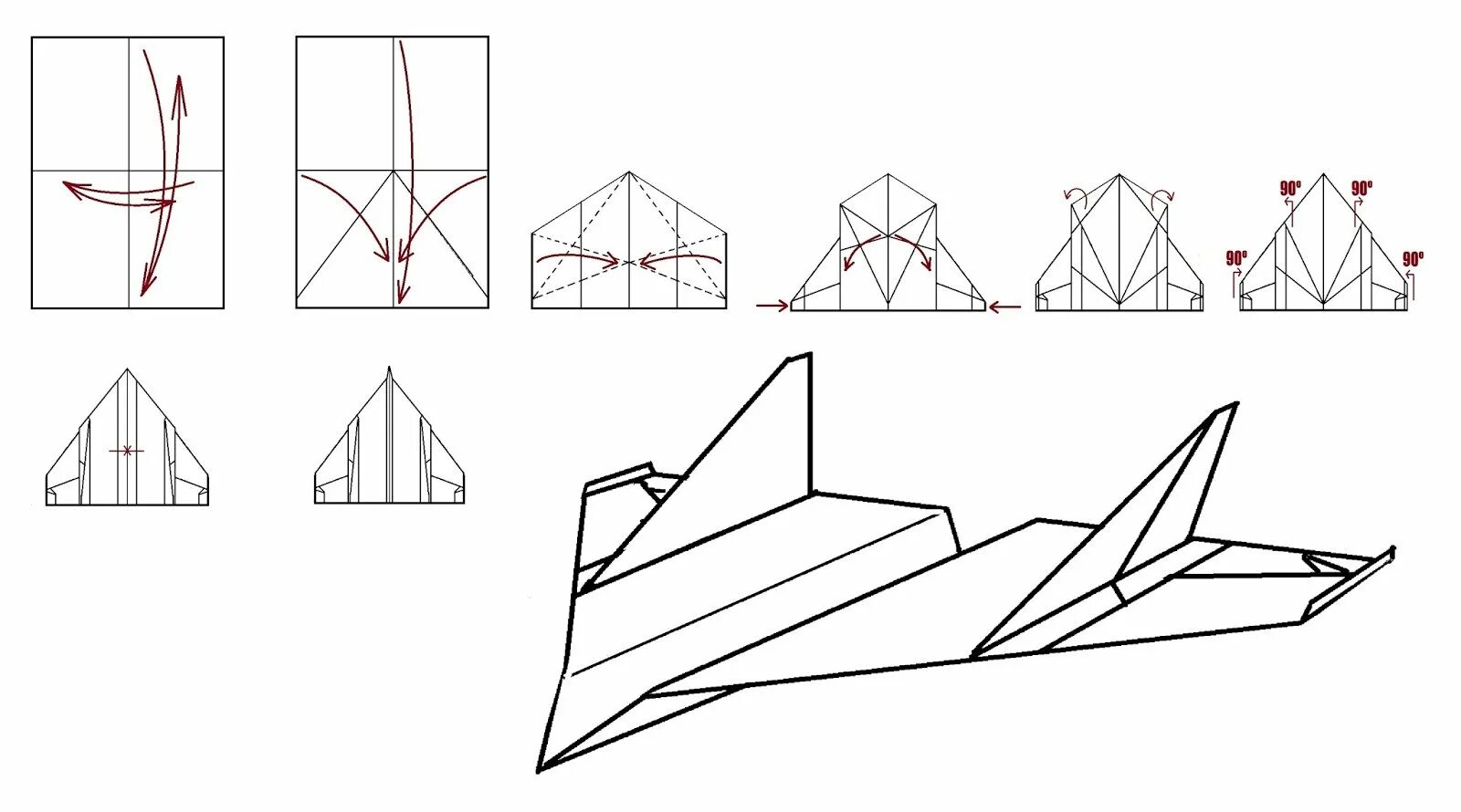 Бумажный истребитель. Оригами самолёт истребитель ф16. Схема бумажного самолетика а4. Бумажный самолетик истребитель схема. Как сложить самолетик из а4.