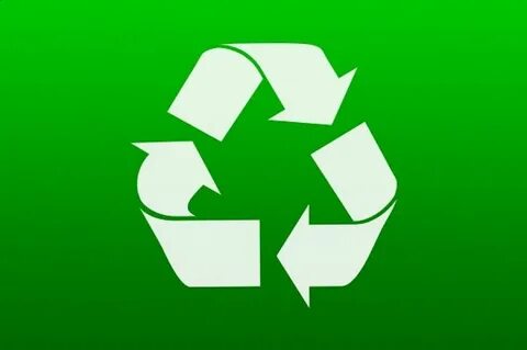 Green recycling icons