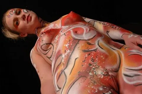 Nude body paint.