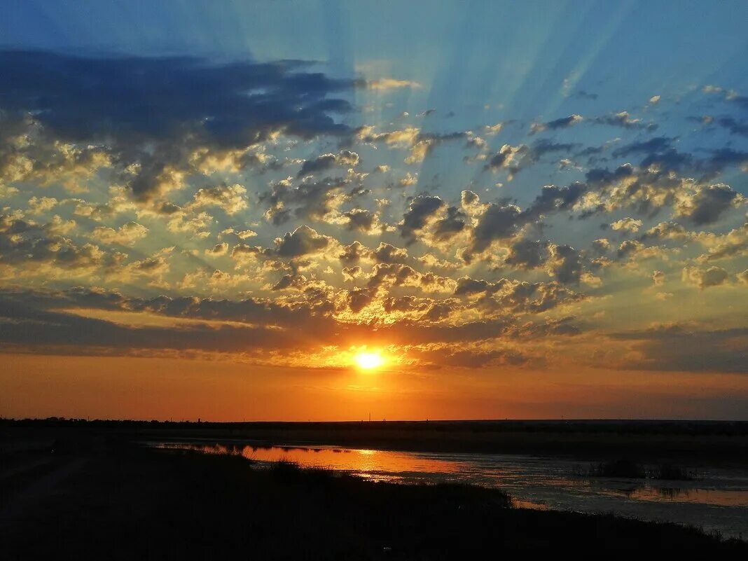 вечернее летнее небо. поле деревня. поле вечером. предзакатное небо. вечернее небо с солнцем.