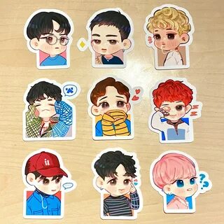 Exo chibi kpop aesthetic stickers image 1.