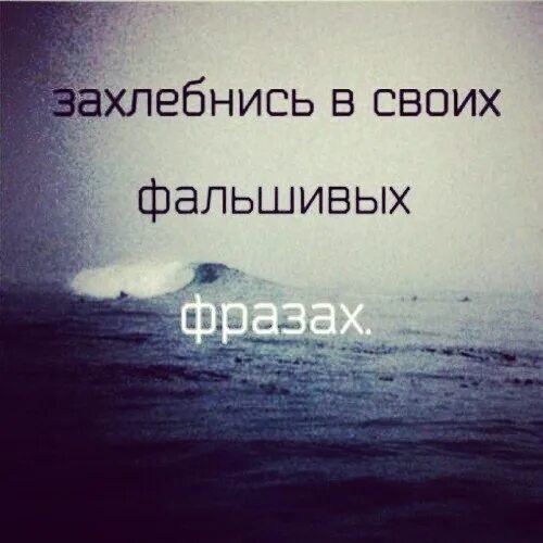 Захлебнись своей фальшивы. Захлебнитесь в своих фальшивых фразах. Захлебнись в своих фальшивых лживых фразах. Захлебнитесь своей желчью.