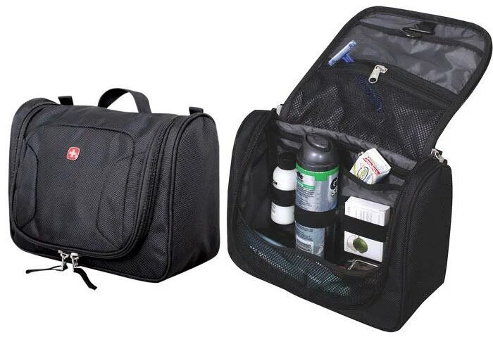 Мужская косметичка дорожная. Wenger Toiletry Kit 1092213. Несессер SWISSGEAR Toiletry Kit, чёрный, 27х11х22 см. Несессер Wenger 604599. Дорожный несессер Wenger 1092 Toiletry Kit.