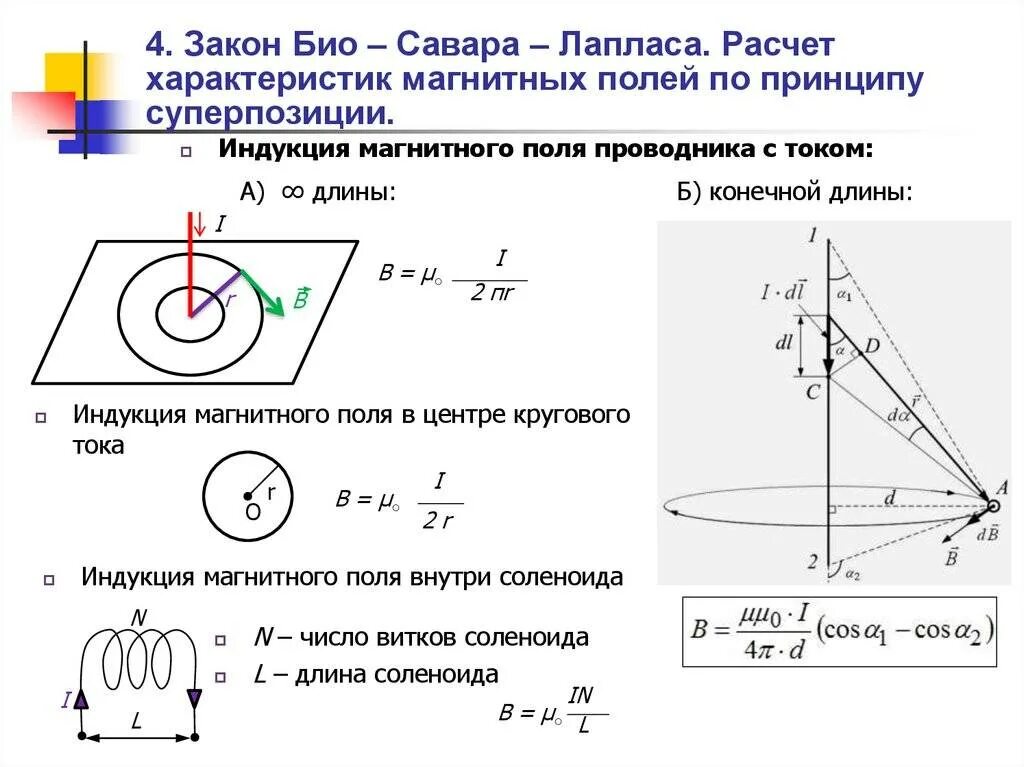 Формула лапласа магнитное поле. Закон био савара. Закон био савара. Био савара лапласа. Магнитная индукция закон био савара лапласа.