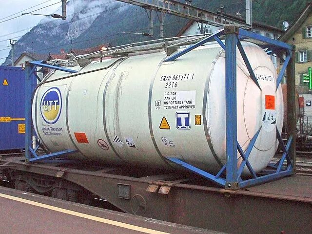 Перевозки опасных грузов контейнера