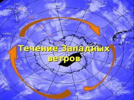 Где распространены западные ветры