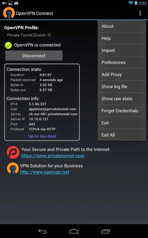 Openvpn connection. Openvpn для андроид. openvpn connected. ovpn connect. open впн коннект.
