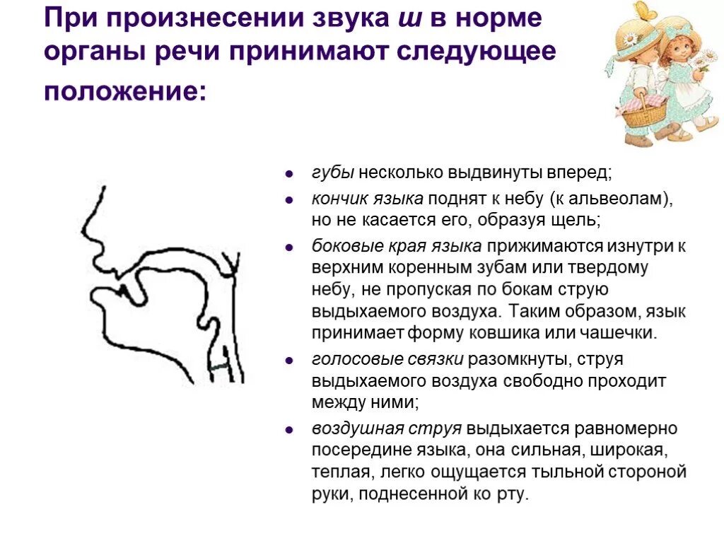 Ш как произносится. Правильная артикуляция звука с. Профиль артикуляции звука ш. Правильная артикуляция при произнесении звука с. Положение губ при произнесении звука ш.