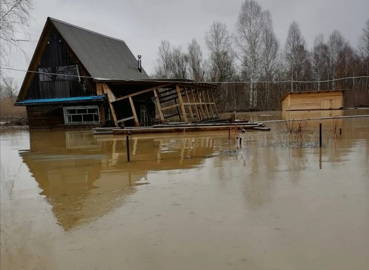 Залитая в половодье