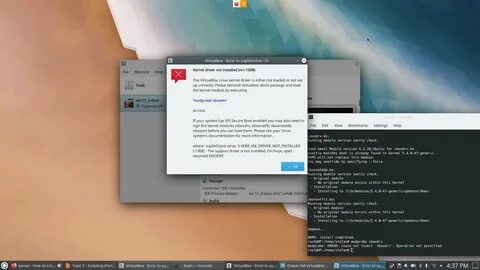 Virtualbox не запускается