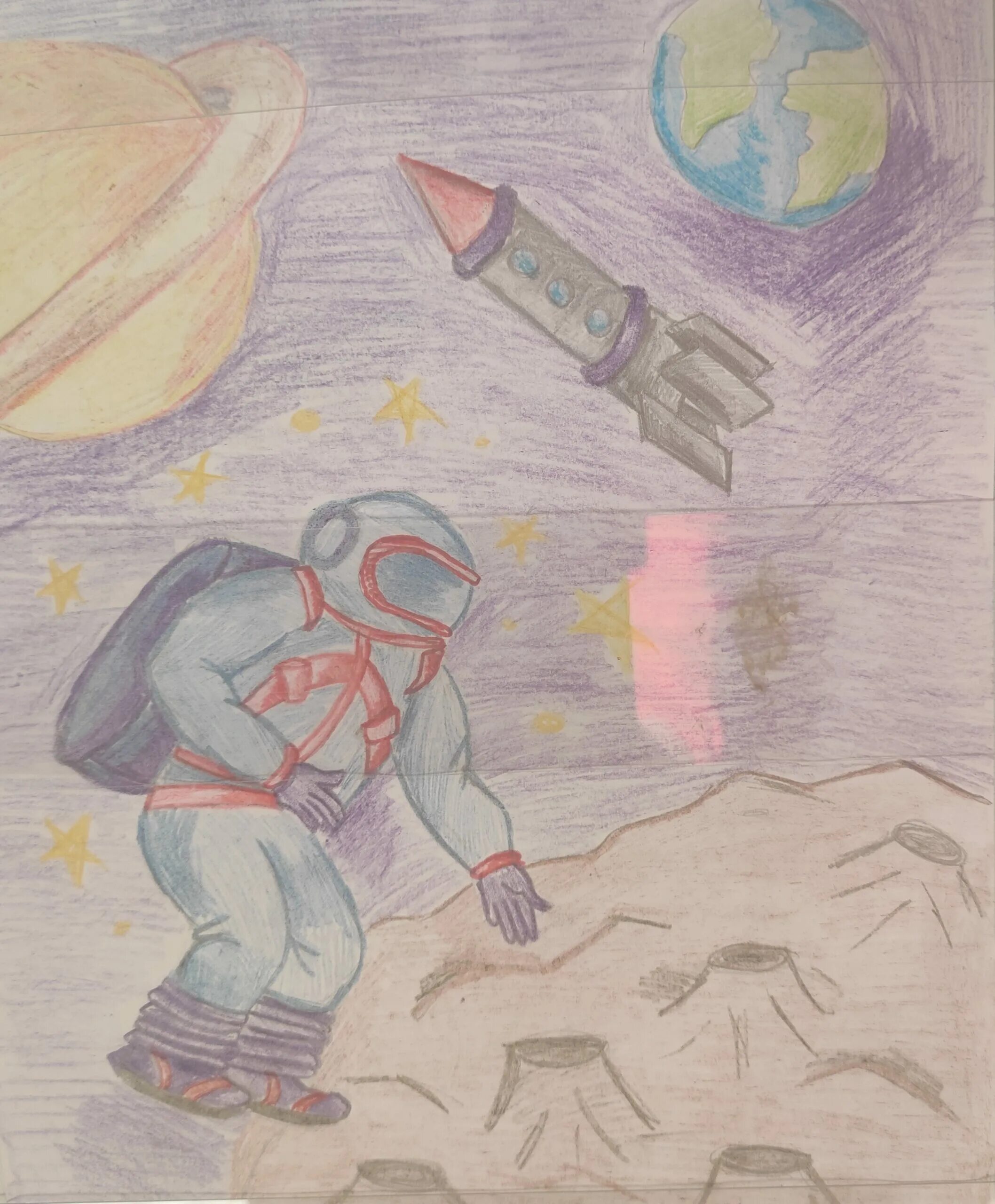 Рисунок ко дню космонавтики 8 класс. Рисунок ко Дню космонавтики. Рисунок на день космонавтиков. Рисунок день космоновт. День космонавтиковриснки.