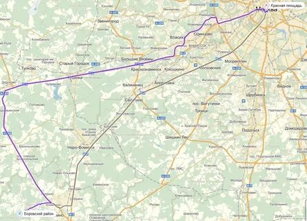 Вороново на карте московской