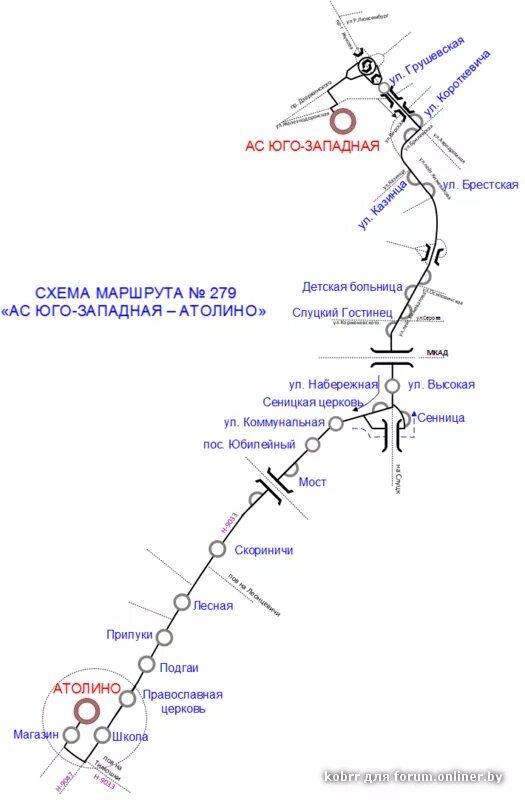 279 Автобус маршрут. Маршрут 1131 маршрутка. Схема автобуса Юго-Западная. Маршрут Мачулищи Атолино.