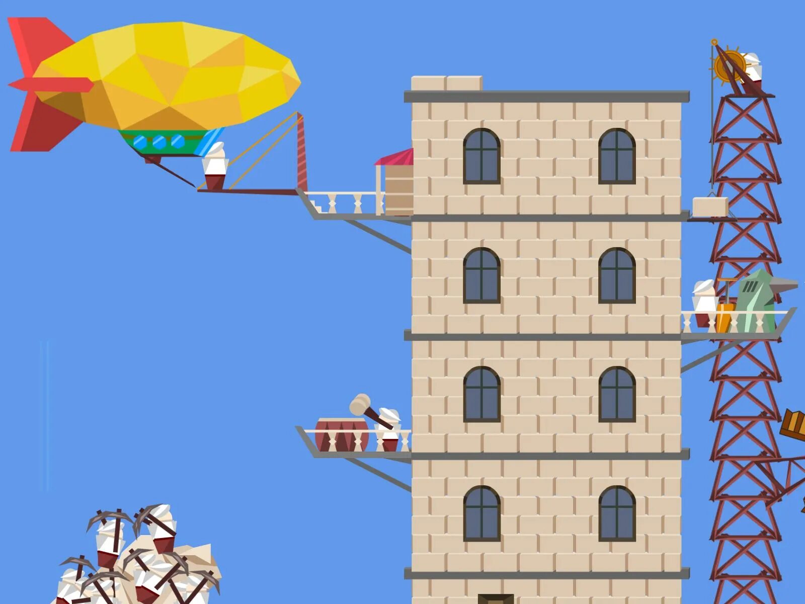 Как называется игра где строишь башню. Idle башня. игра про постройку башни. игра построй башню. кот на стройке игра.