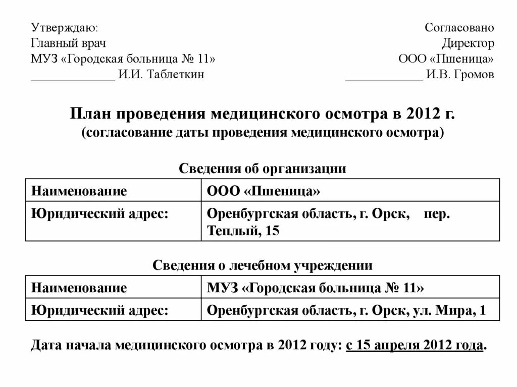 Помощь врача согласование. Утверждаю главный врач. Согласовано главный врач. План проведения медосмотров. Утверждено главным врачом.