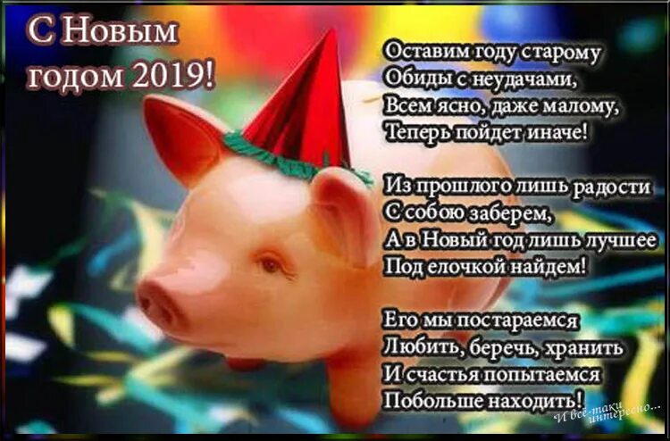 Человек года свиньи. Пожелание в новом году свиньи. поздравление с новым годом свиньи. стихи с новым годом 2019 короткие. новогодние пожелания от свиньи.
