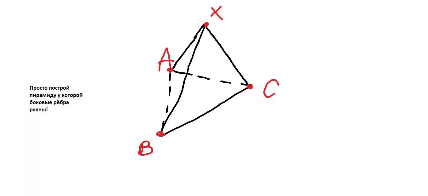 4 Точки. Три точки a b c. Даны точки a b c постройте точку x которая одинаково удалена от точек. Как найти точку одинаково удвлённую от трёх других точек. Точка отсюда