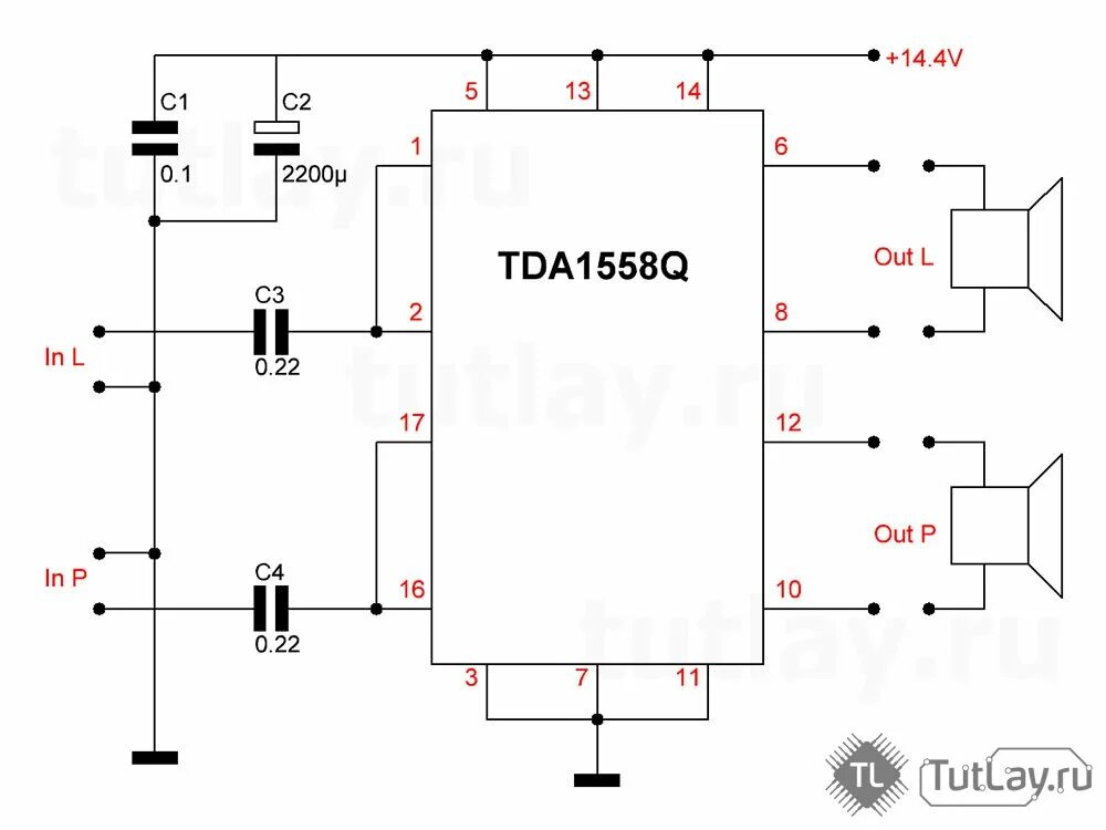 Усилители звука тда. Усилитель звука на tda1558q. Усилитель НЧ TDA 1558. Tda1558 схема усилителя мощности. Усилитель на микросхеме tda8350q.