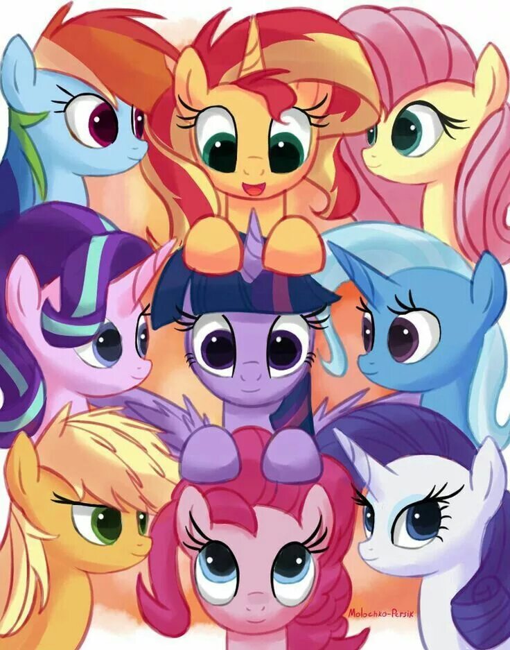 My little Pony my little Pony. МЛП Mane 6. MLP дети Mane Six. Май лит пони маленькие поняшки.