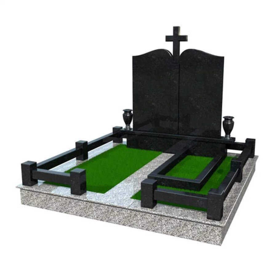 Купить мемориальный комплекс ц-003 "под ключ" 200х180 см по цене 741 700 р. в Мо