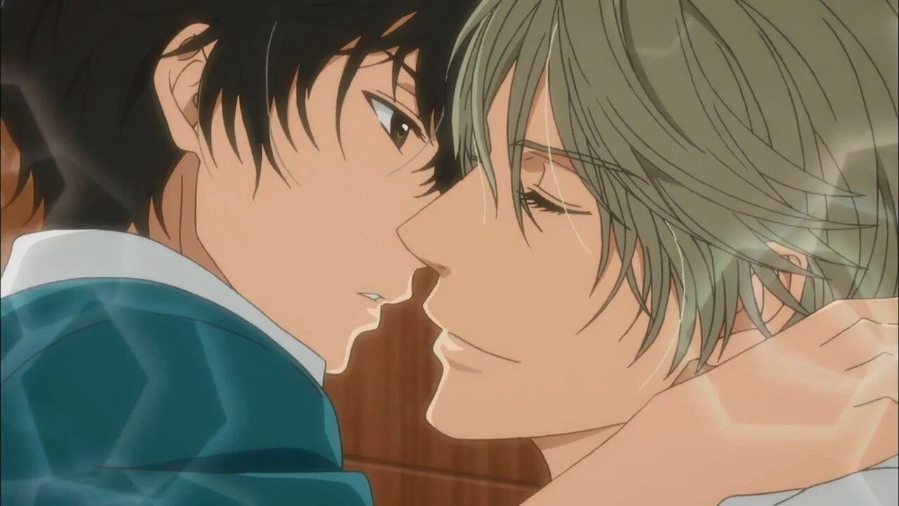 Super lovers Хару и РЕН. Super lovers Хару и РЕН 18. Кайдо Хару и РЕН 18. Super lovers Хару и РЕН поцелуй. Манга возлюбленный главного героя очарован мной