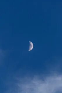 Moon sky blue