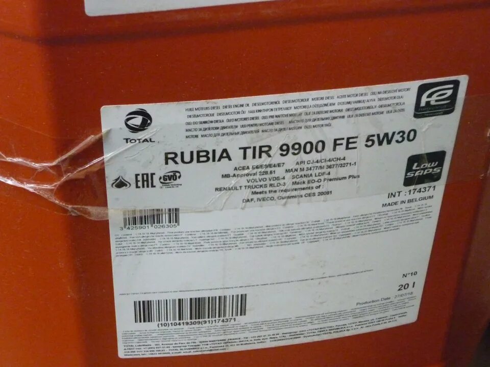 Масло total rubia. Total rubia tir 9900 Fe 5w30 CJ 4. Total rubia 5w30. Rubia tir 8600 этикетка с бочки. Моторное масло тотал Рубиа тир 9900 Фе 5в30 Паджеро спорт.