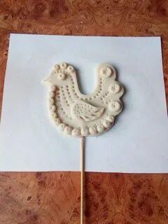 Птица из соленого теста