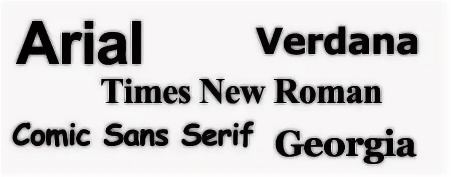 Arial serif