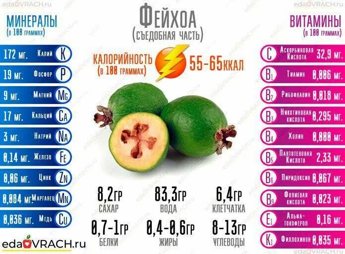 Фейхоа кбжу
