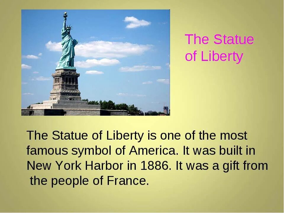 Достопримечательности Америки. Статуя свободы на английском. Достопримечательности США на английском языке. Статуя свободы факты на английском. Про свободу на английском
