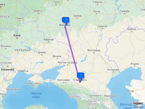 Сколько от ростова до ставрополя