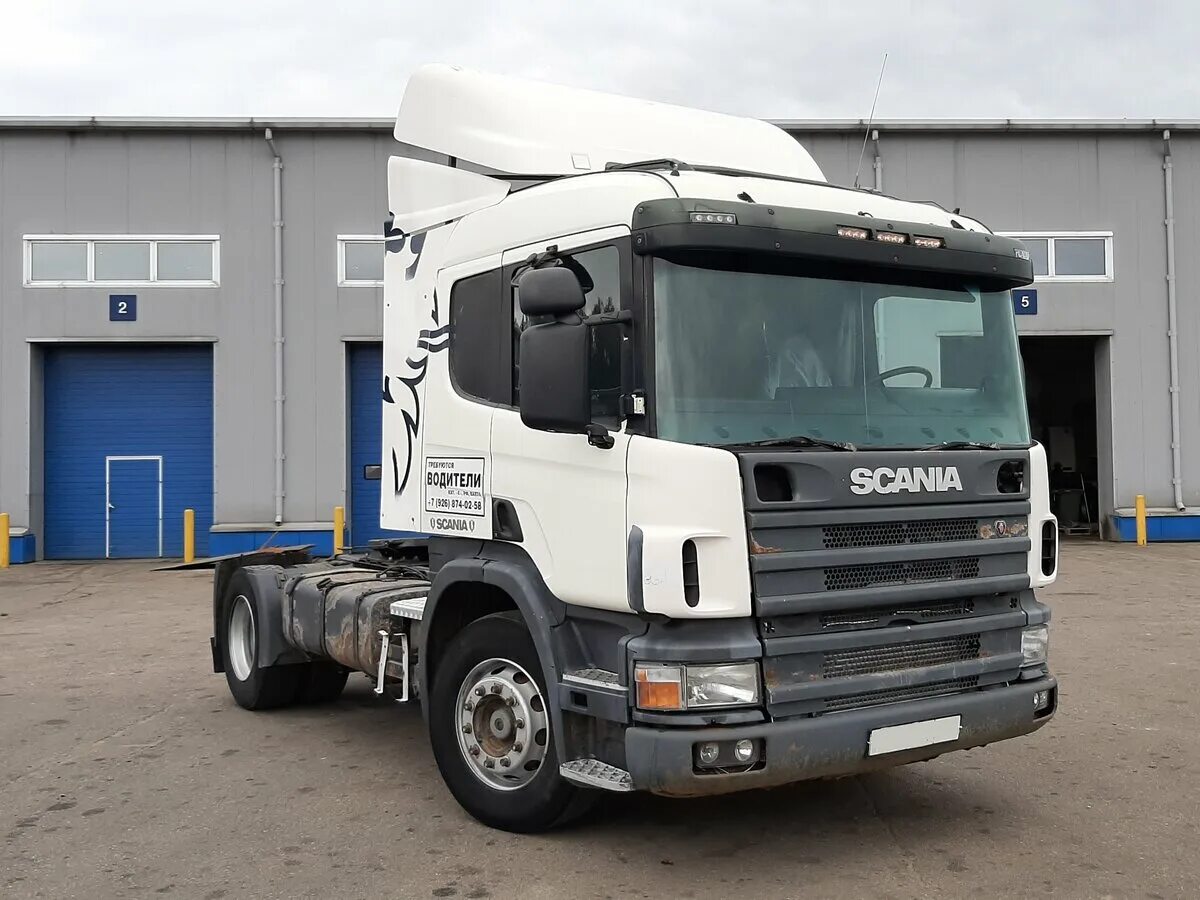 Scania p series. Скания 114 p 340 2006. Скания p114 ga4x2na 340. Scania p114 ga6х4nz340 седельный тягач вид спереди.