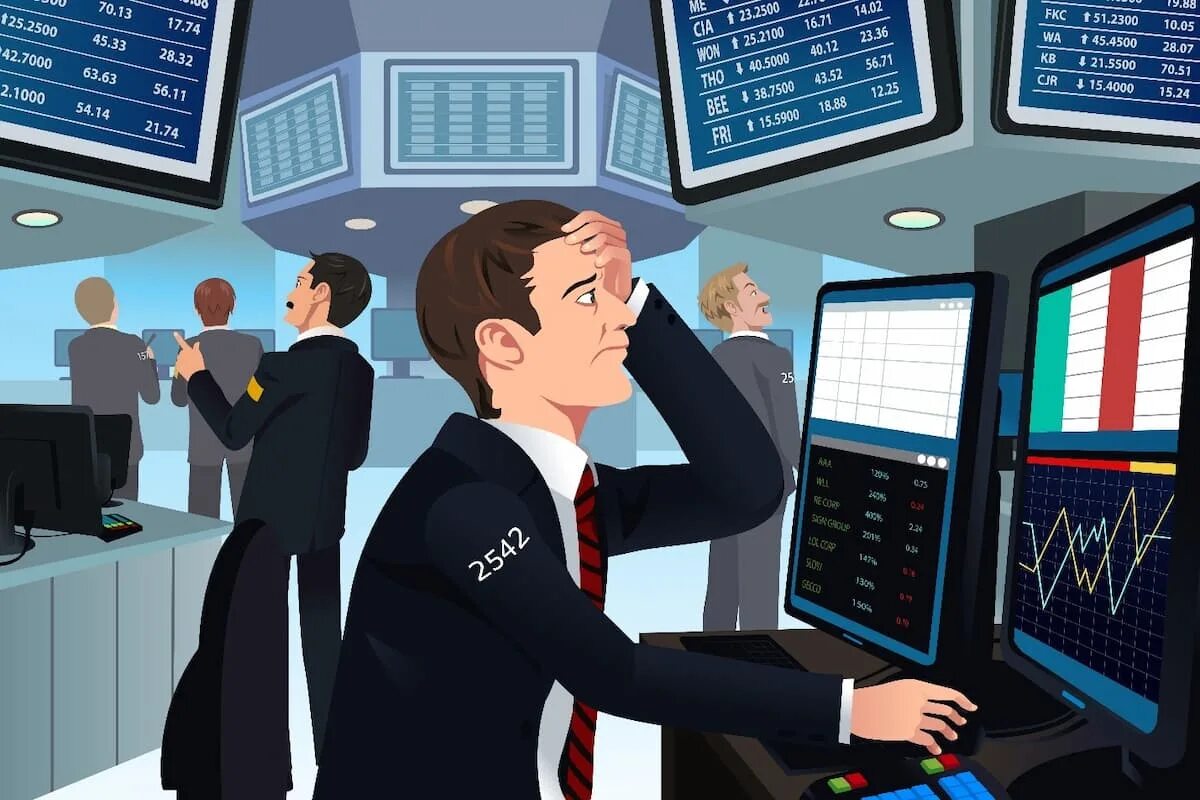 Сайты фондовая биржа. Акции торговля на бирже. Трейдер на бирже. Фондовая биржа иллюстрации. Фондовый рынок иллюстрация.