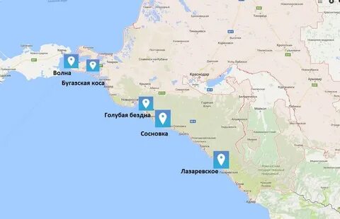 Благовещенск на карте краснодарского