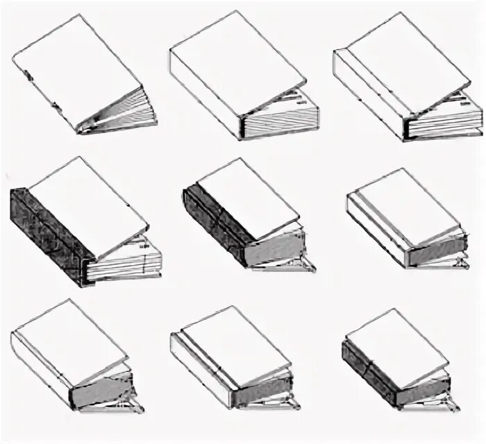 корешок переплета. переплет крышек. переплетная крышка с накладными сторонками и окантованным корешком. конструкции типов обложек и переплетных крышек согласно госту 22240-76. типы переплетов книг.