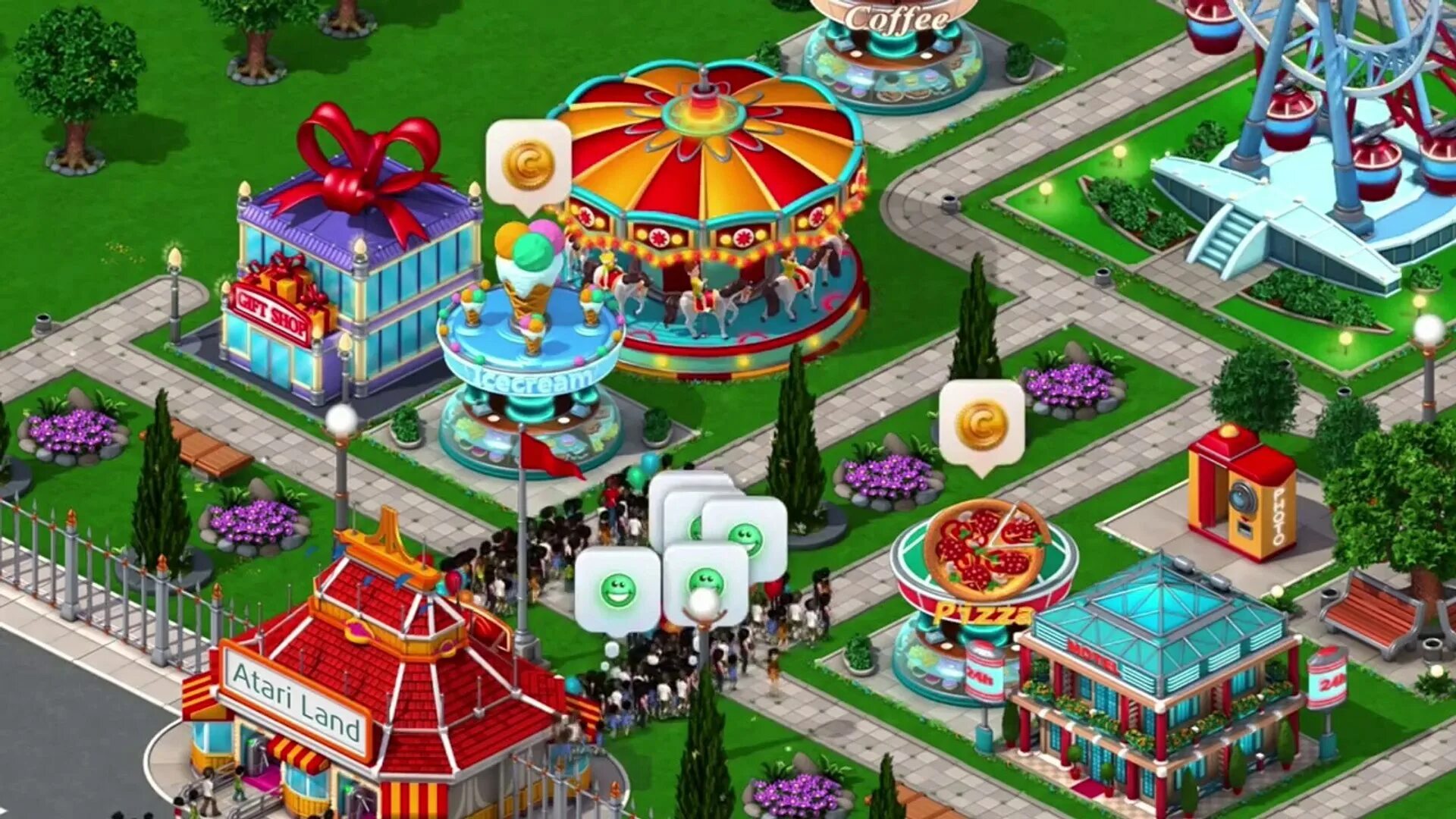 Game park is. Tycoon парк аттракционов. Rollercoaster Tycoon 4. Rollercoaster Tycoon 4 mobile. SIMS Park парк аттракционов игра 2000.