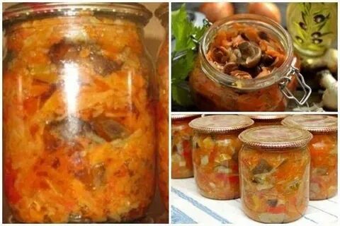 Солянку грибную с капустой на зиму
