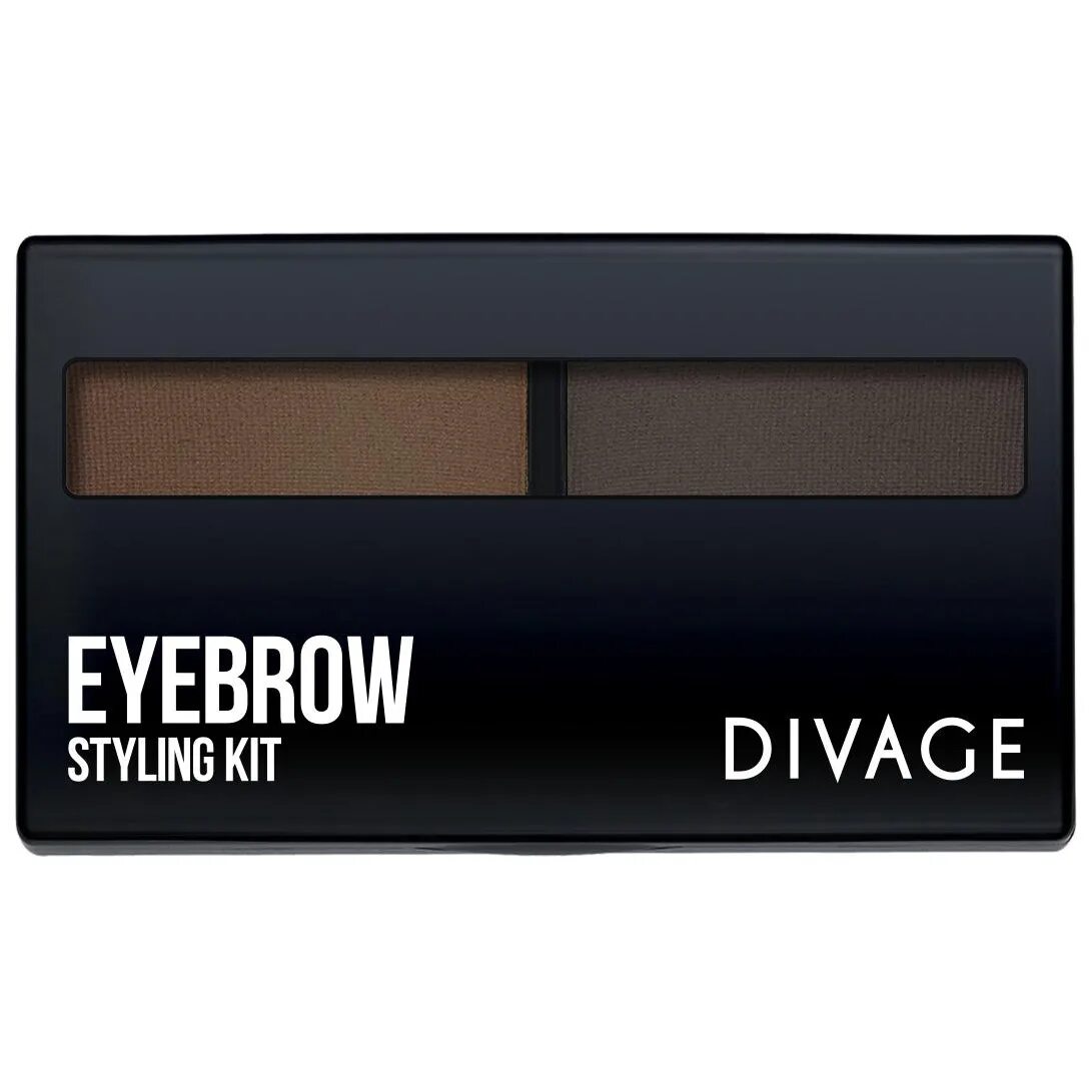 Divage набор для моделирования бровей "Eyebrow styling Kit", тон № 02. Тени для бровей Divage Eyebrow styling Kit. Набор для моделирования бровей Divage «Eyebrow styling Kit. Divage Eyebrow styling Kit тон 02. Набор для бровей brow