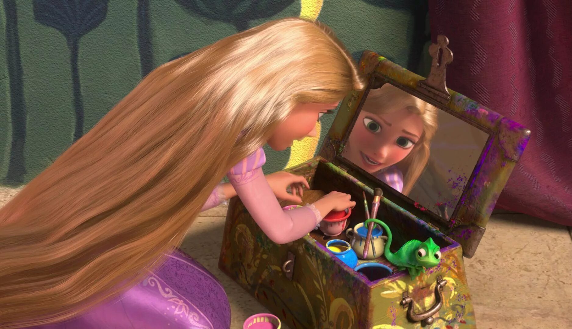 рапунцель делает