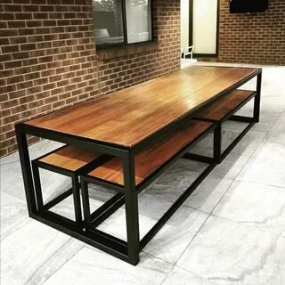 Скамейки лофт из профильной