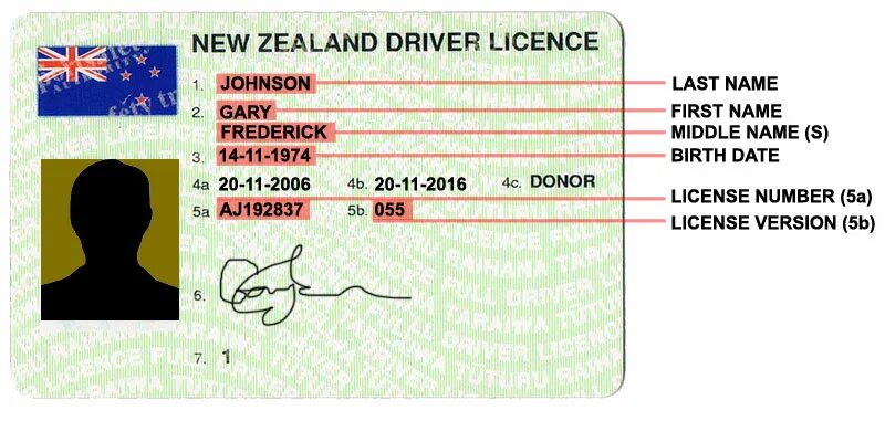 First name last name middle name. Номер driver license. new zealand driver license. first name middle name last name. new zealand license.