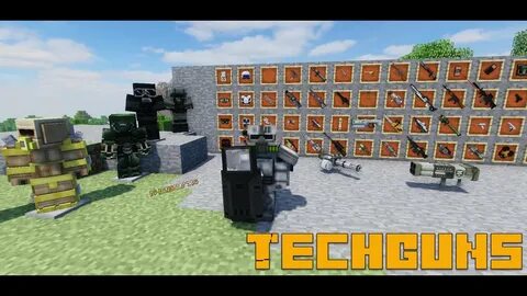 Techguns мод 1.7 10