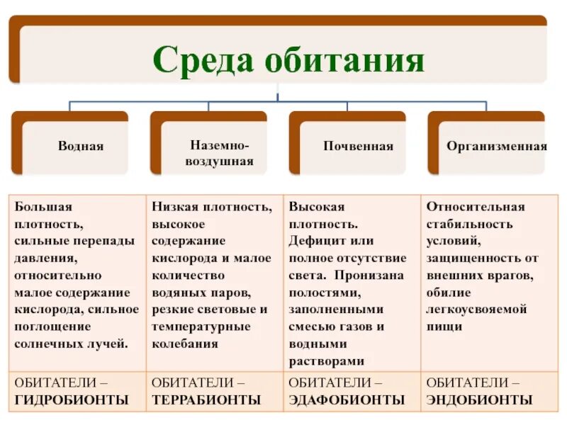 Плотность среды обитания. Гидробионты аэробионты эдафобионты эндобионты. среда обитания водная наземно-воздушная почвенная организменная. особенности среды водной наземно воздушной почвенной. характеристика среды обитания организмов.