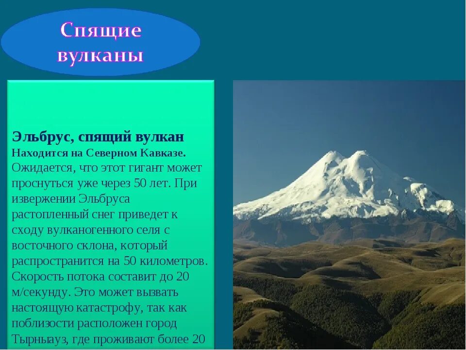 Где находится эльбрус действующий или потухший. Эльбрус потухший вулкан. Проект про вулкан 5 класс география Эльбрус. Описать гору Эльбрус.