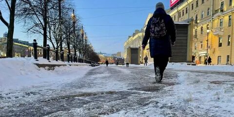 Лед на улице