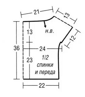 Выкройка блузки с рукавами 50 размер