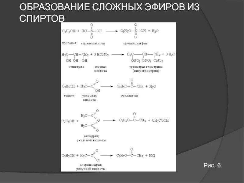 Образование пропанола